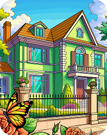 Cozy house scene